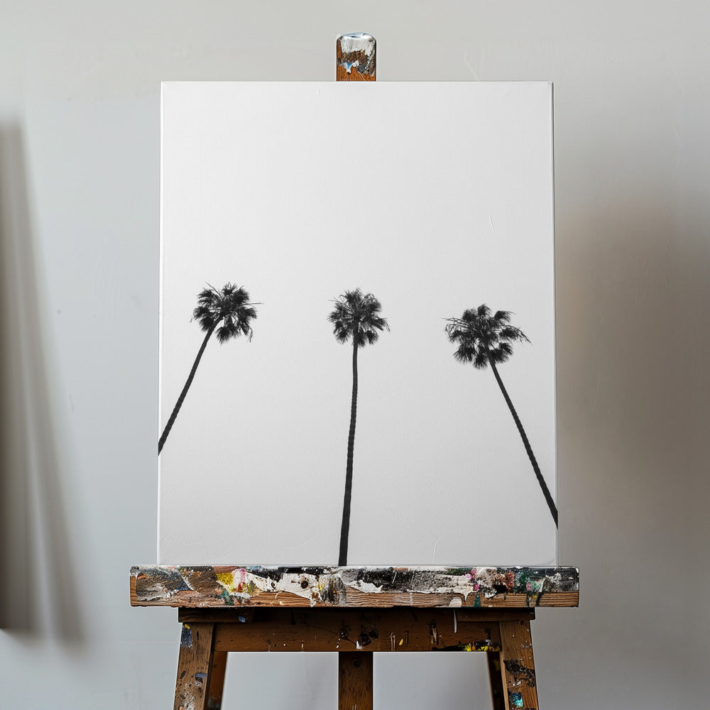 Skyward Palms Trio | Canvas
