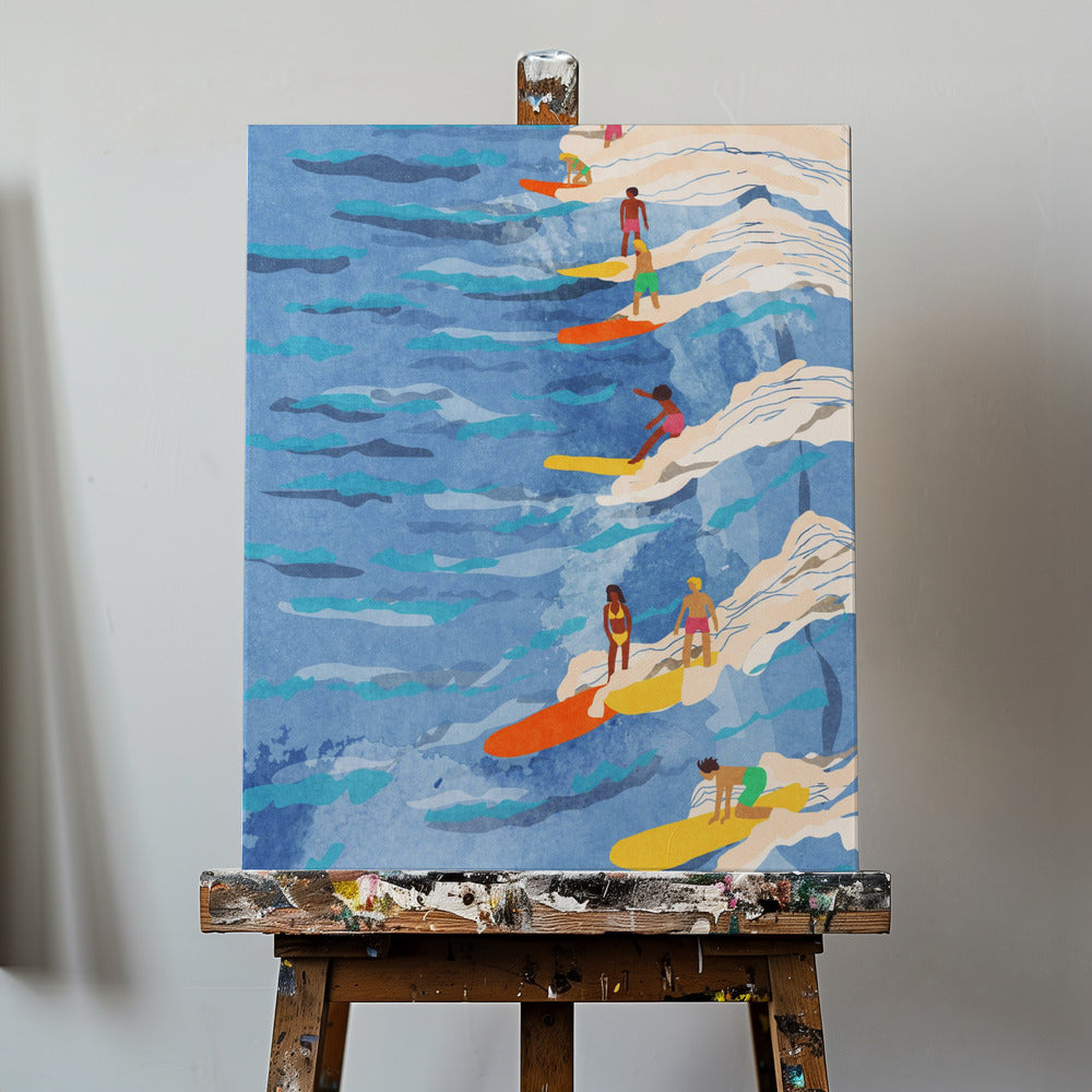 entspanntes Surfen | Leinwand-Bilder