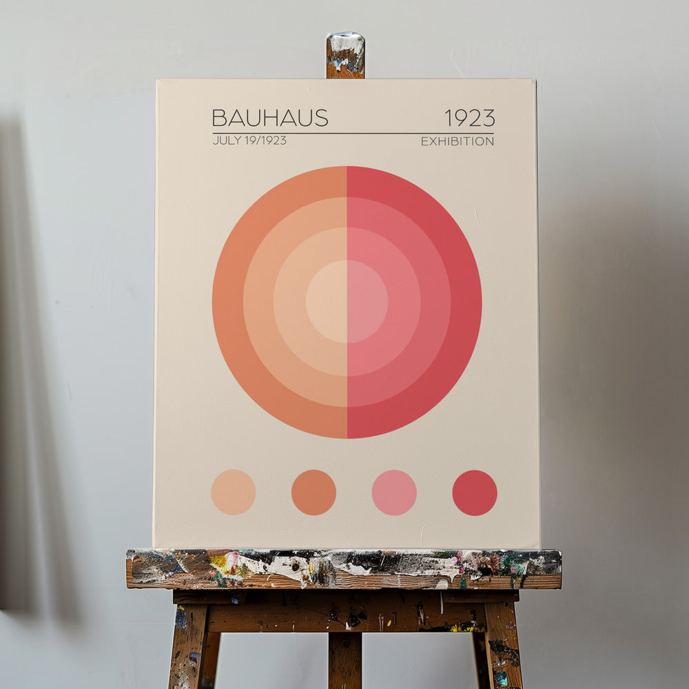 Bauhaus Pink Apartment | Leinwand-Bilder