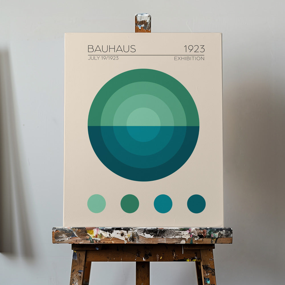 Bauhaus Blauer Kreis | Leinwand-Bilder