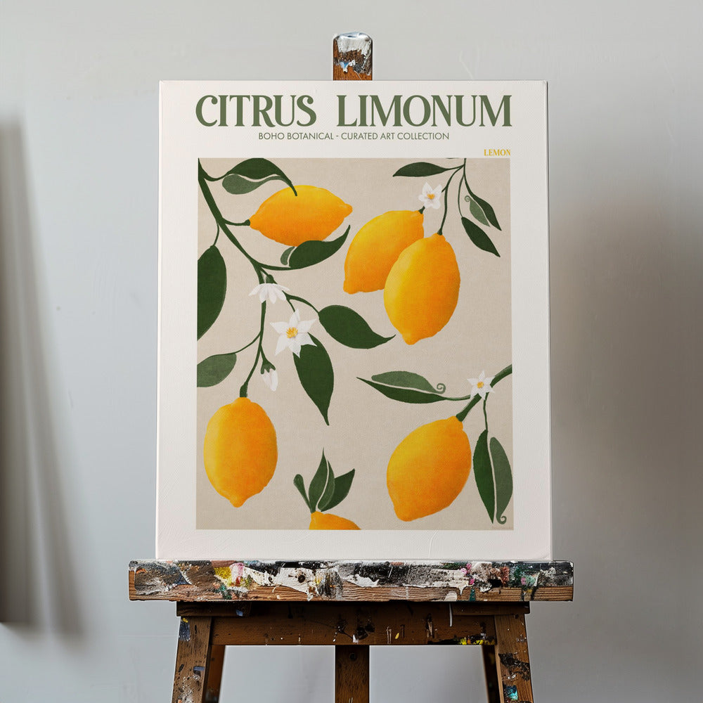 Citrus Limonum - Cytryna | Wydruki na łótnie