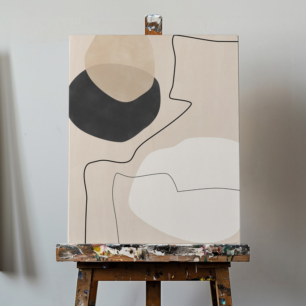 Pittura di forme e linee organiche | Stampe su Tela