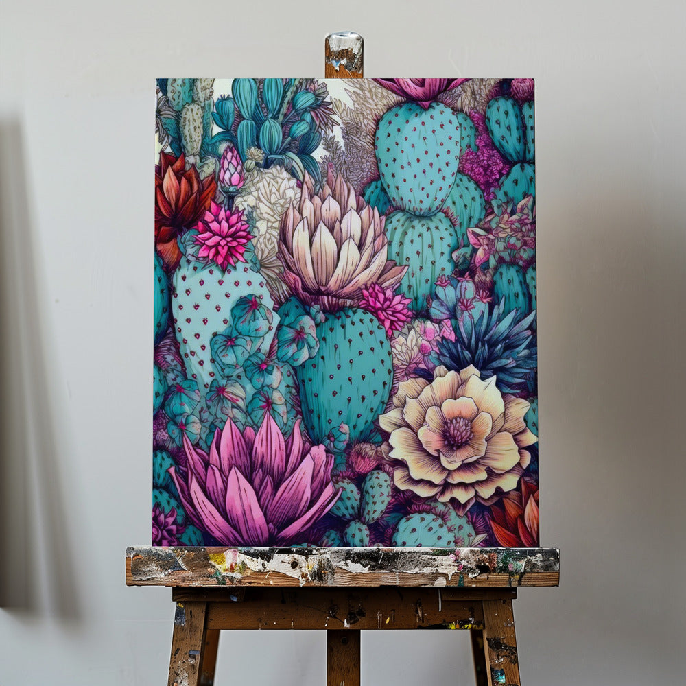 Succulents and cactus 11 | Canvas