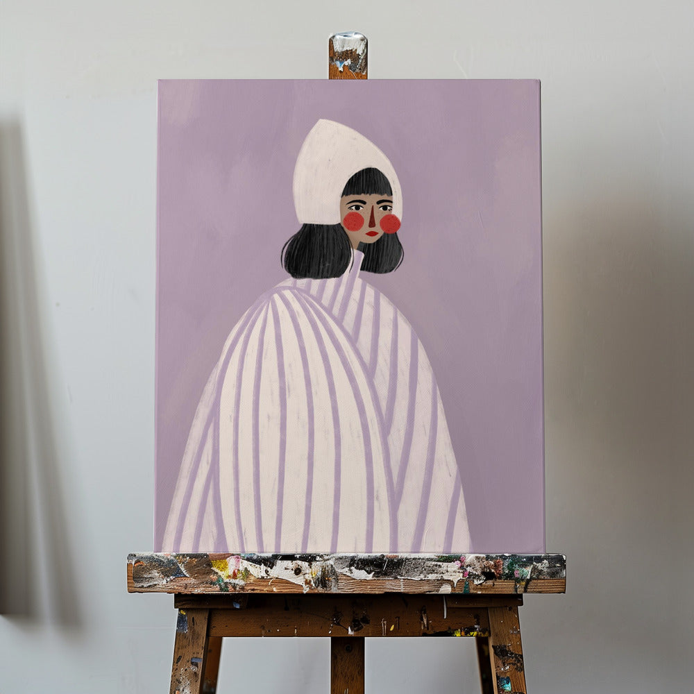 The Woman With the White Hat | Canvas