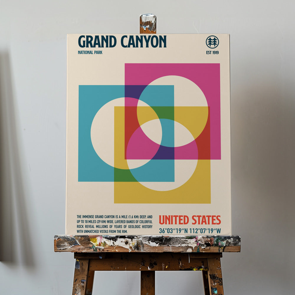 Grand Canyon National Park Travel Poster | Canvas
