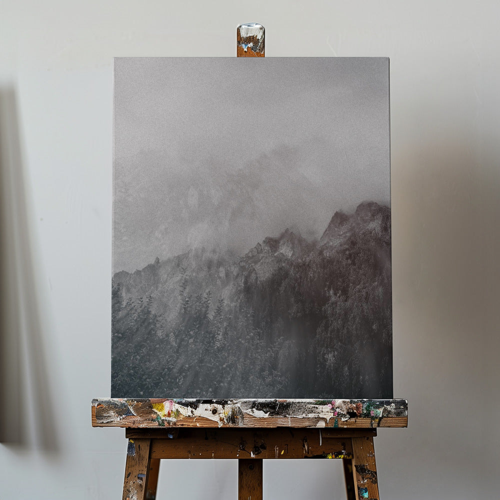 Misty Karakoram mountains | Canvas