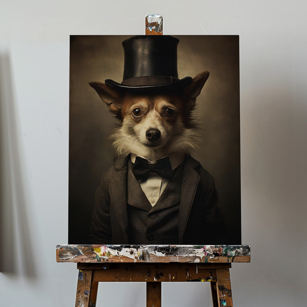 Dog in Suit | Canvas