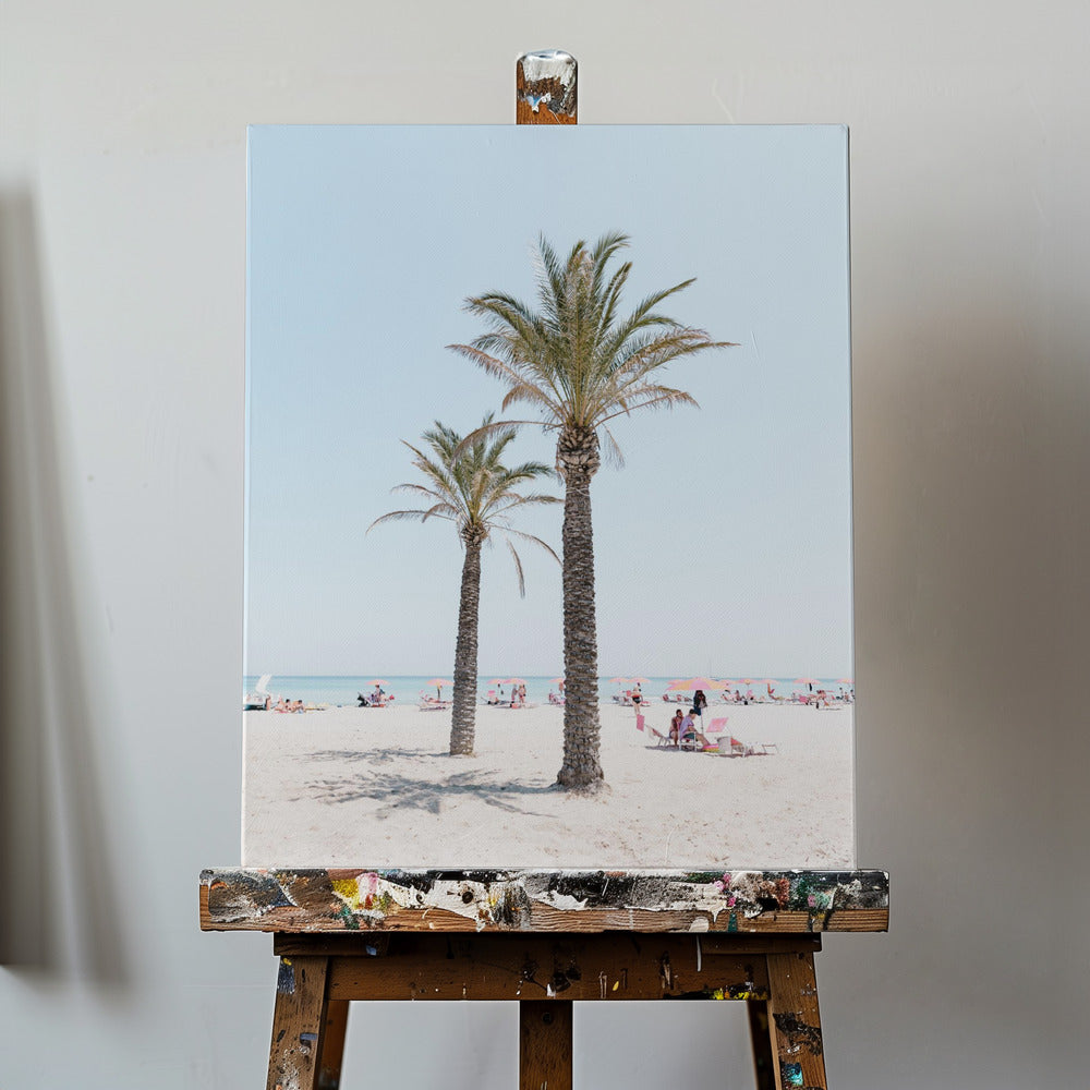 Palm tree at the beach | Canvas
