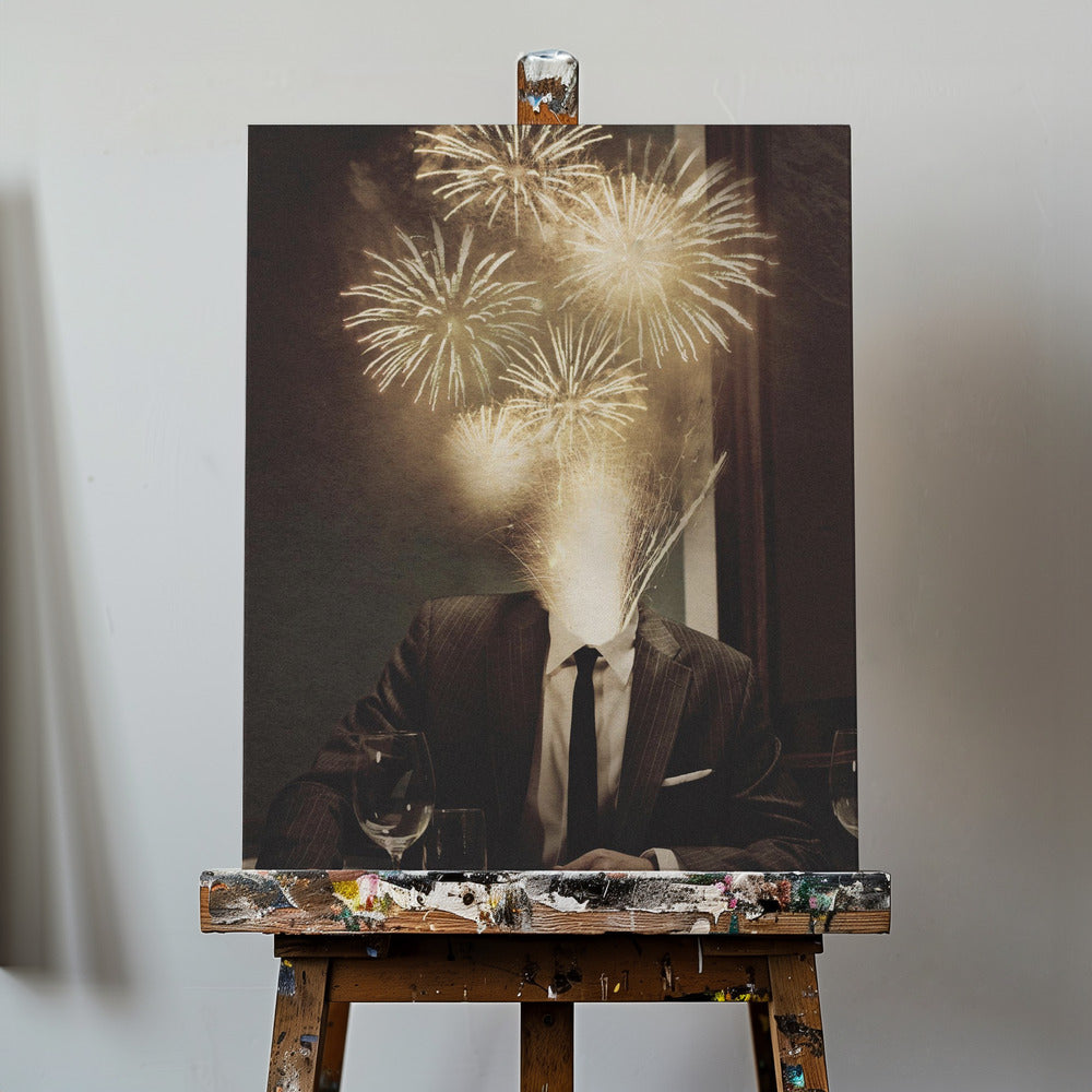 Fireworks Head | Canvas