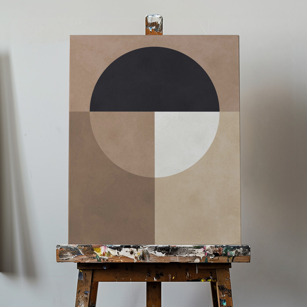 Brown geometry 7 | Canvas
