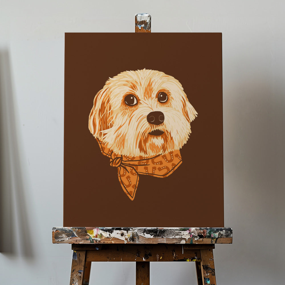 Molly the Cowgirl Pup | Canvas