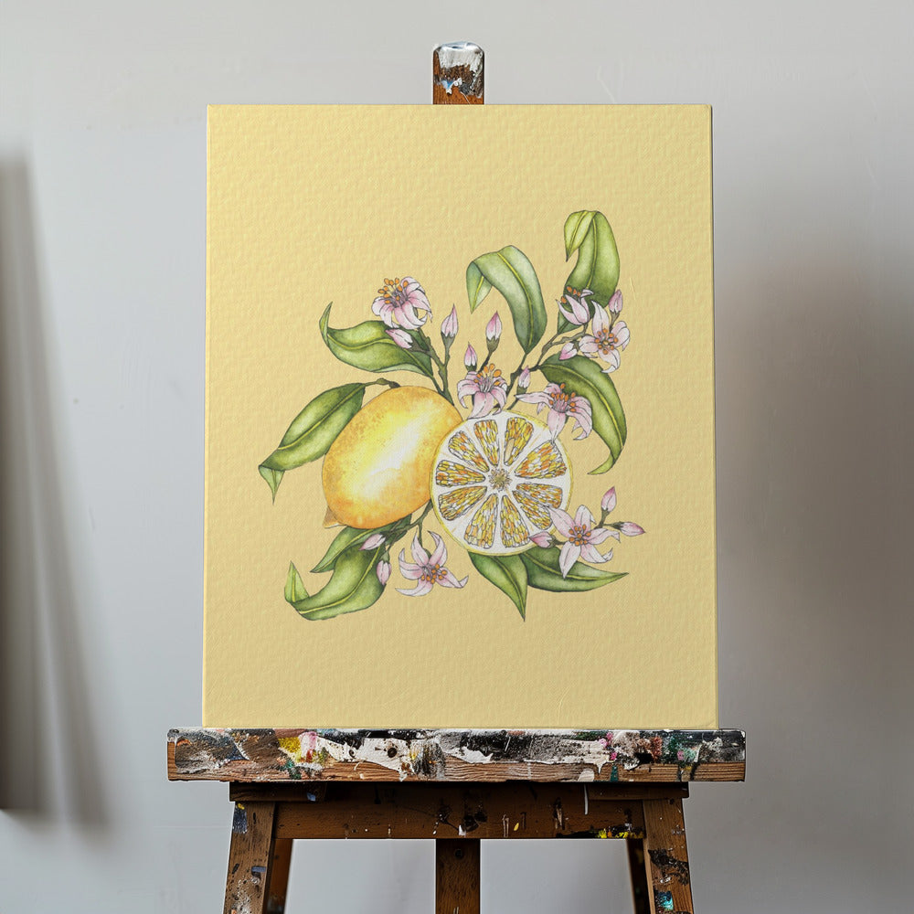 Citronillustration | Canvastavla
