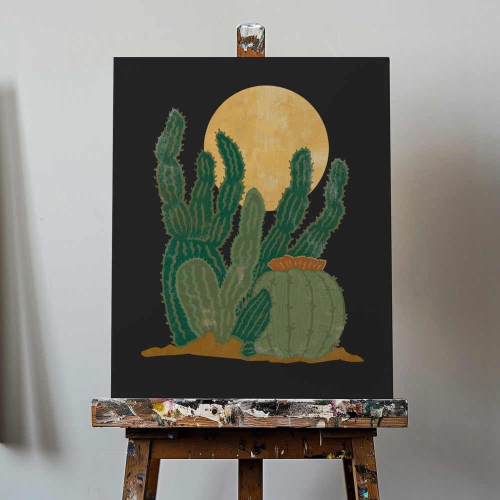 Modern Americana and Cactus | Canvas