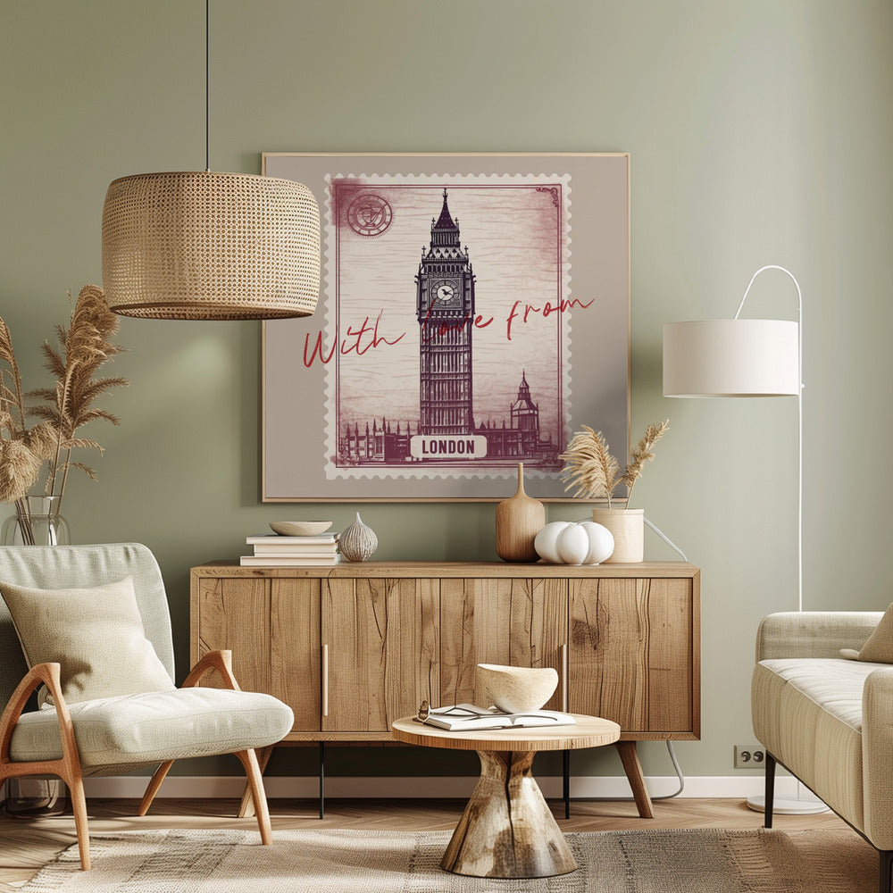 Mit Liebe aus London | Leinwand