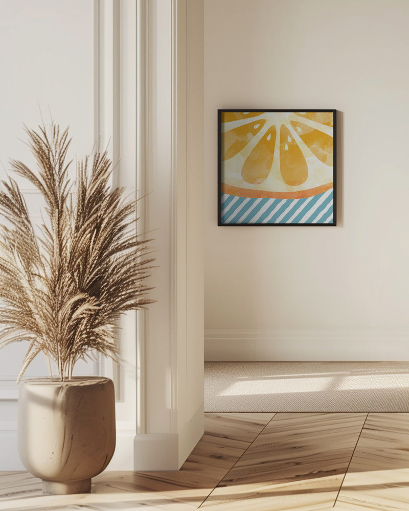 Oranges Abstraktes | Poster - Kunstdruck