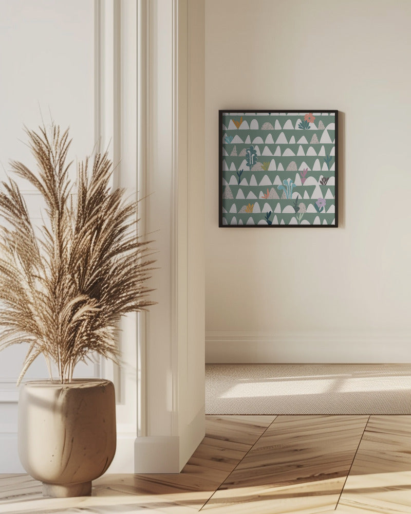 Farmland abstract sage green | Poster