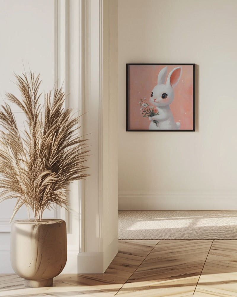 Hasenstrauß-Glückseligkeit | Poster