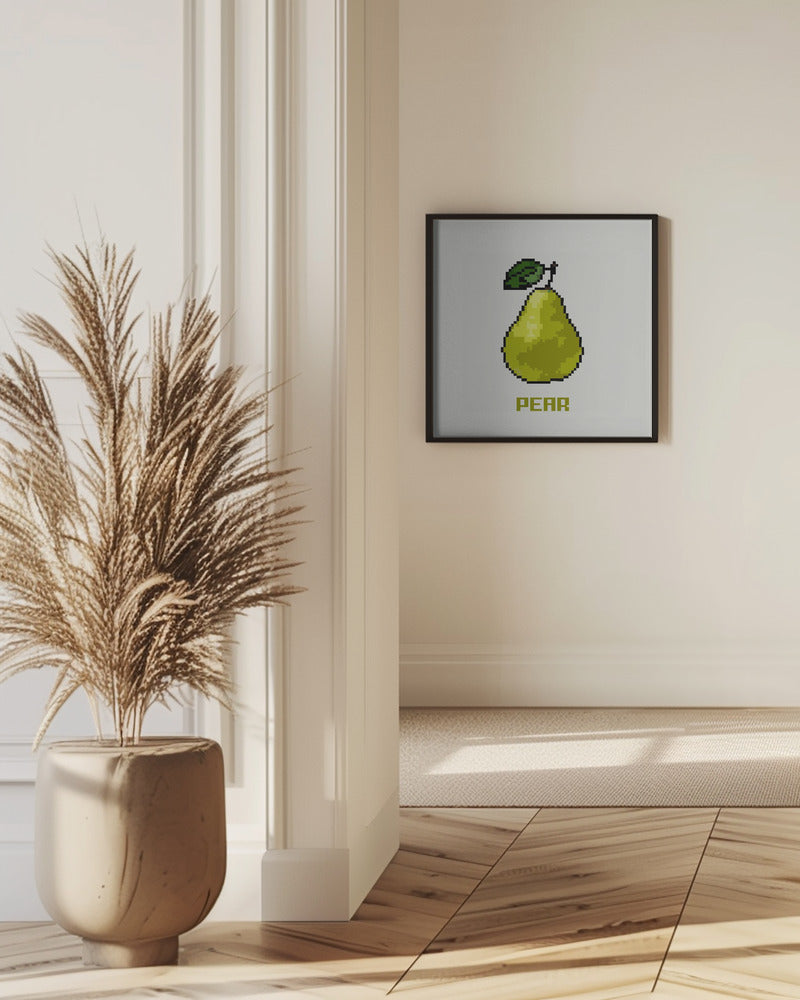 Pixel Fruit - Pear | Poster