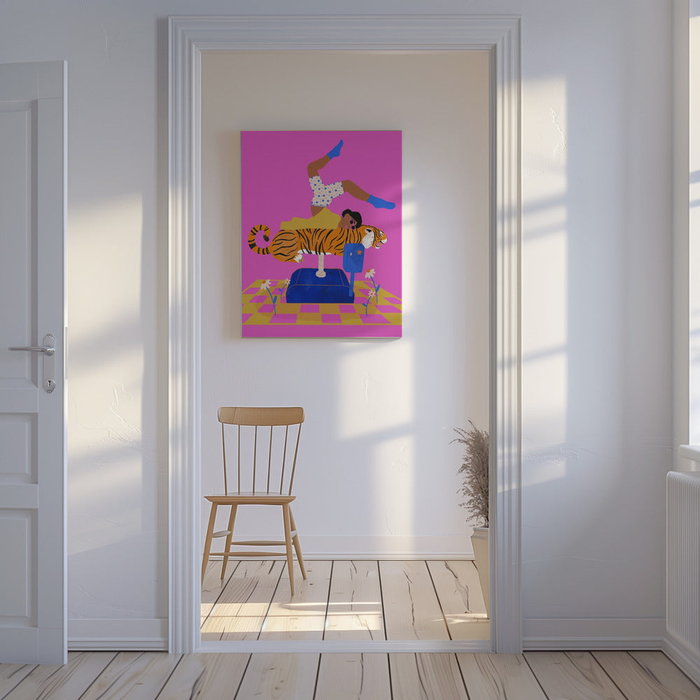 Lass einen Tiger in dein Herz | Leinwand-Bilder