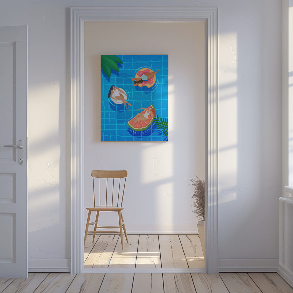 Pool Ladies | Canvas