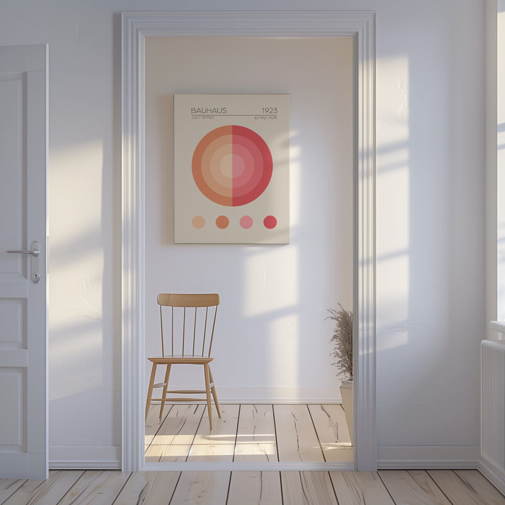 Bauhaus Pink Apartment | Leinwand-Bilder