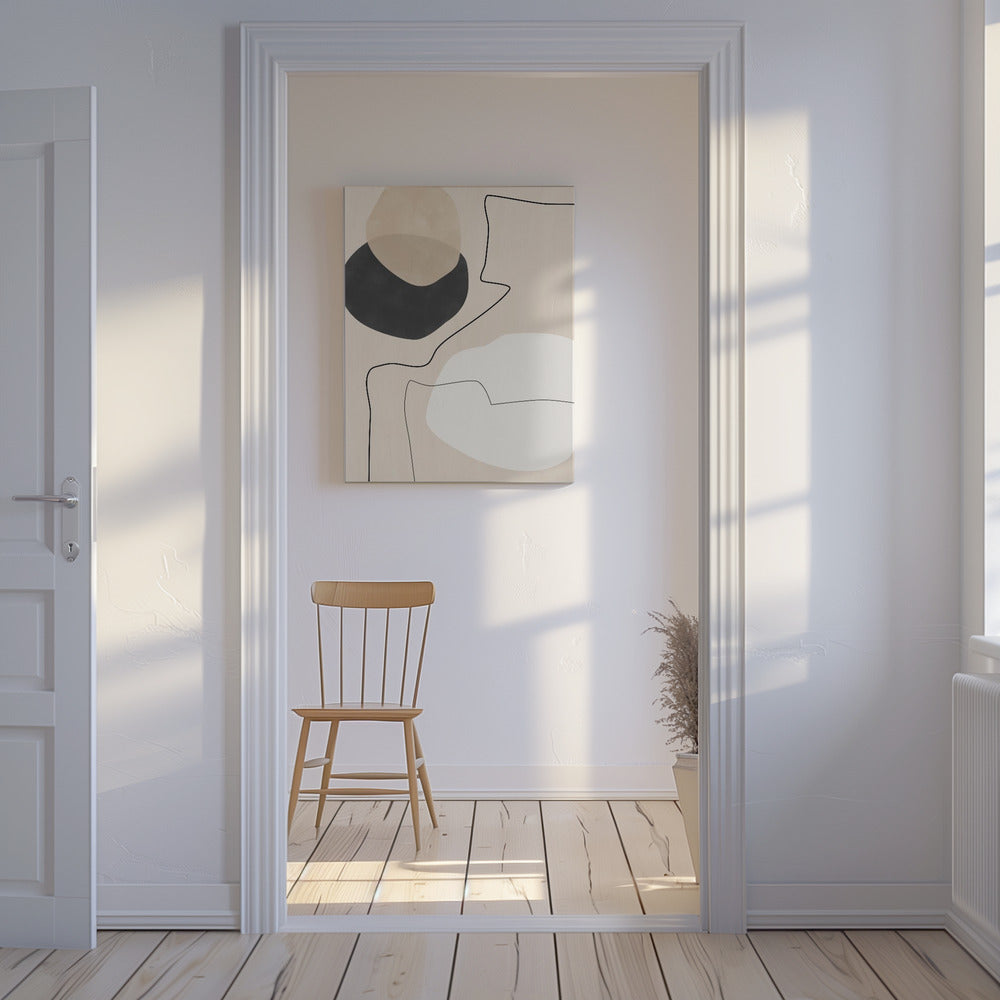 Pittura di forme e linee organiche | Stampe su Tela