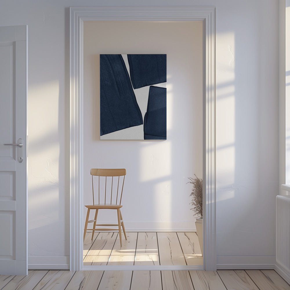 Minimalist Painting Blue III | Canvas