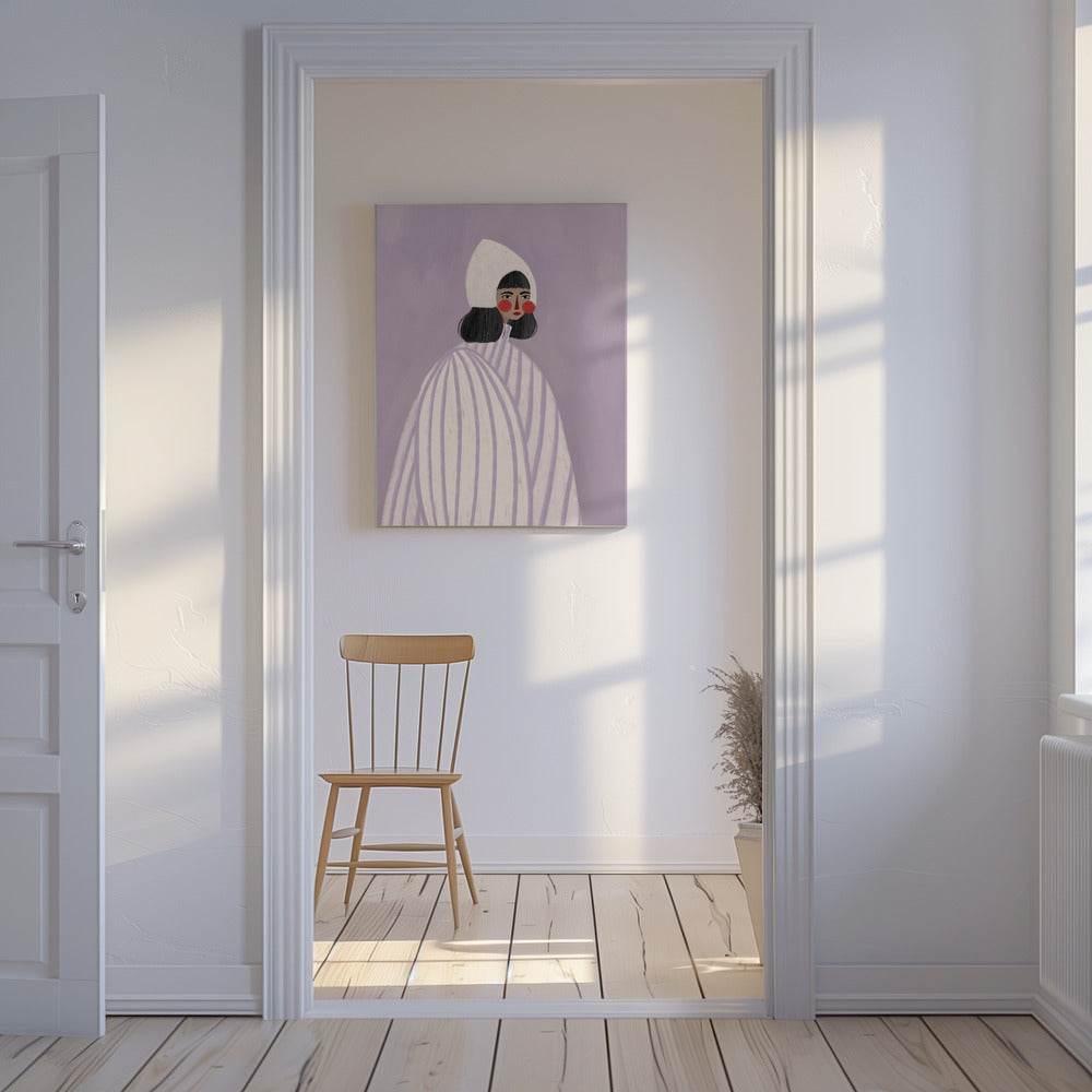 The Woman With the White Hat | Canvas