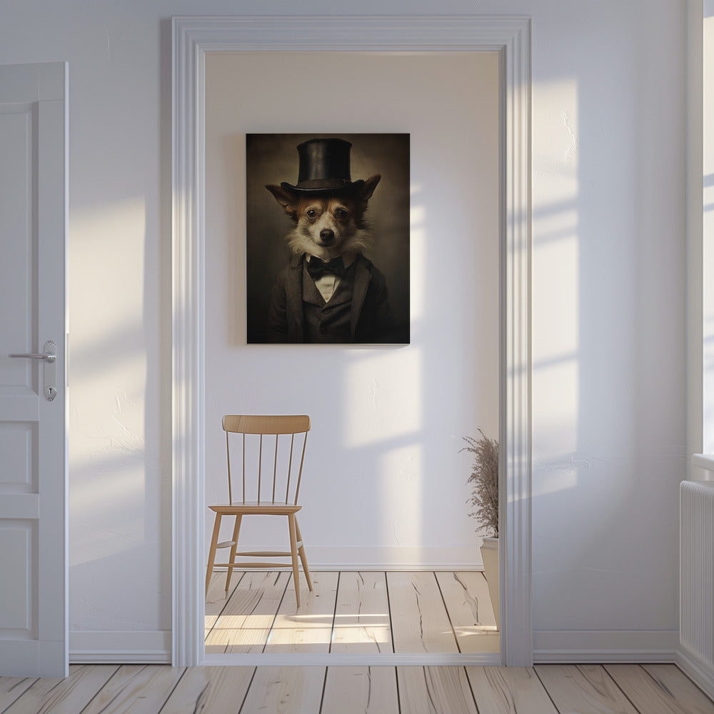 Dog in Suit | Canvas