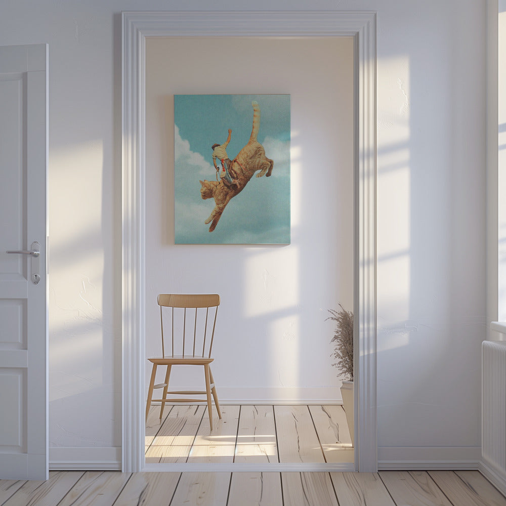 Meehaw Rodio Chat | Tableaux sur Toile