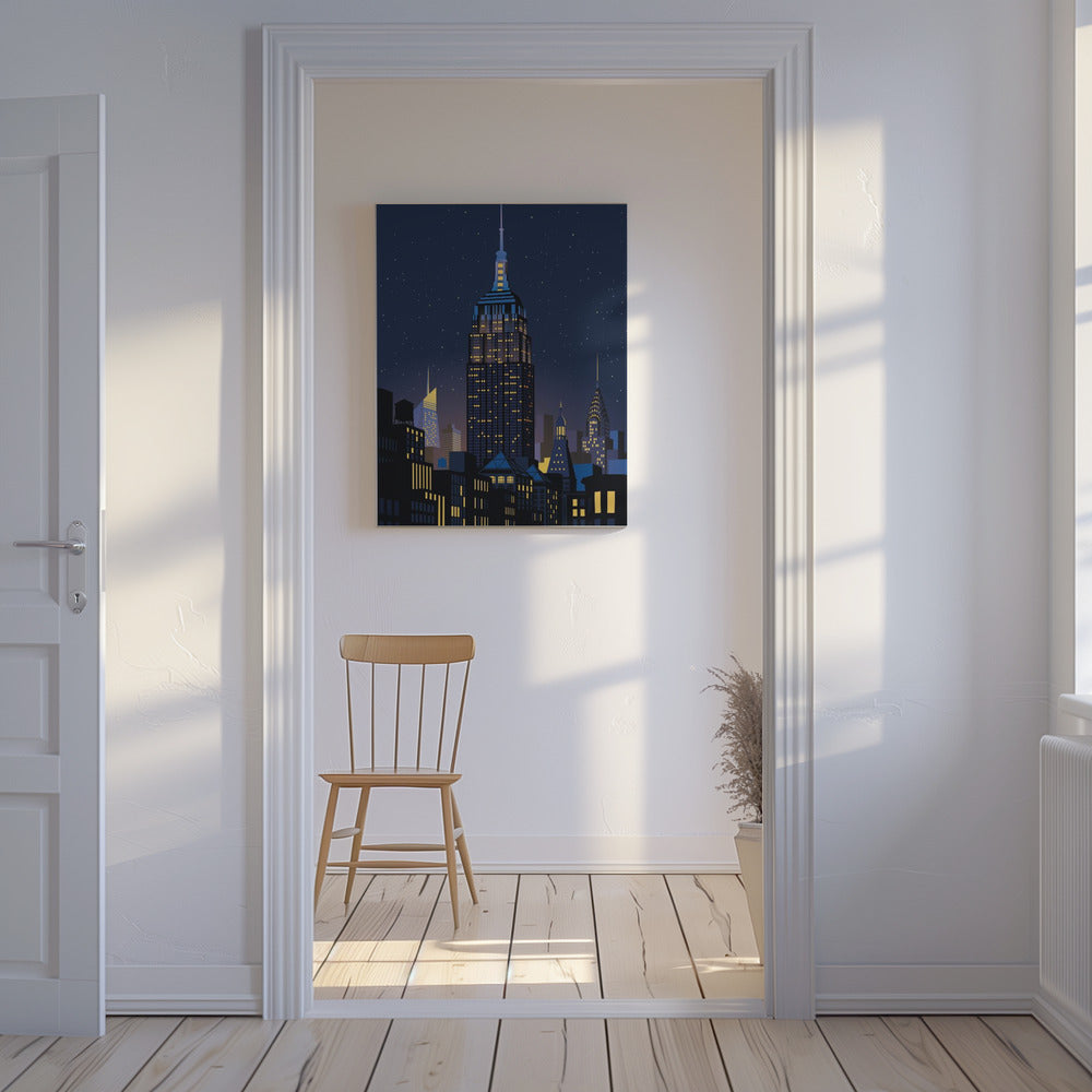 NYC Manhathan by night | Canvas