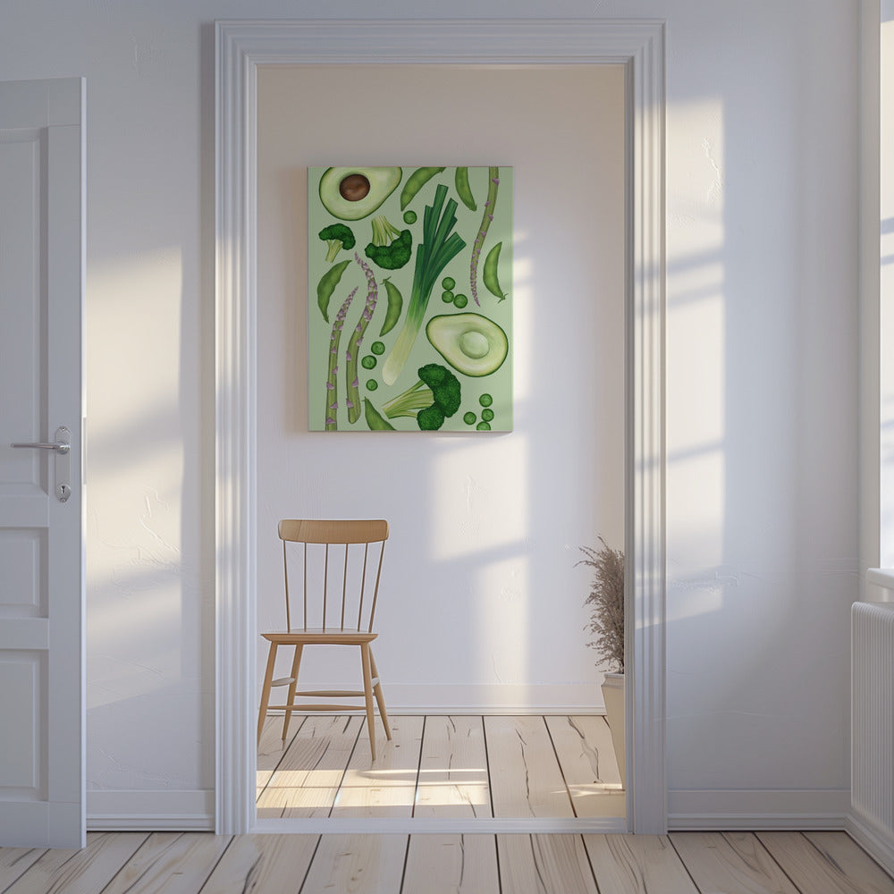 Grünes Gemüse | Leinwand