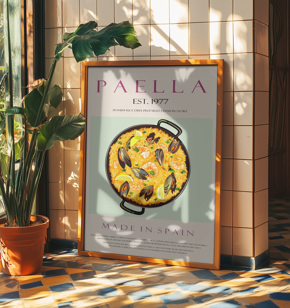 Paella Etablerad 1977 | Affisch