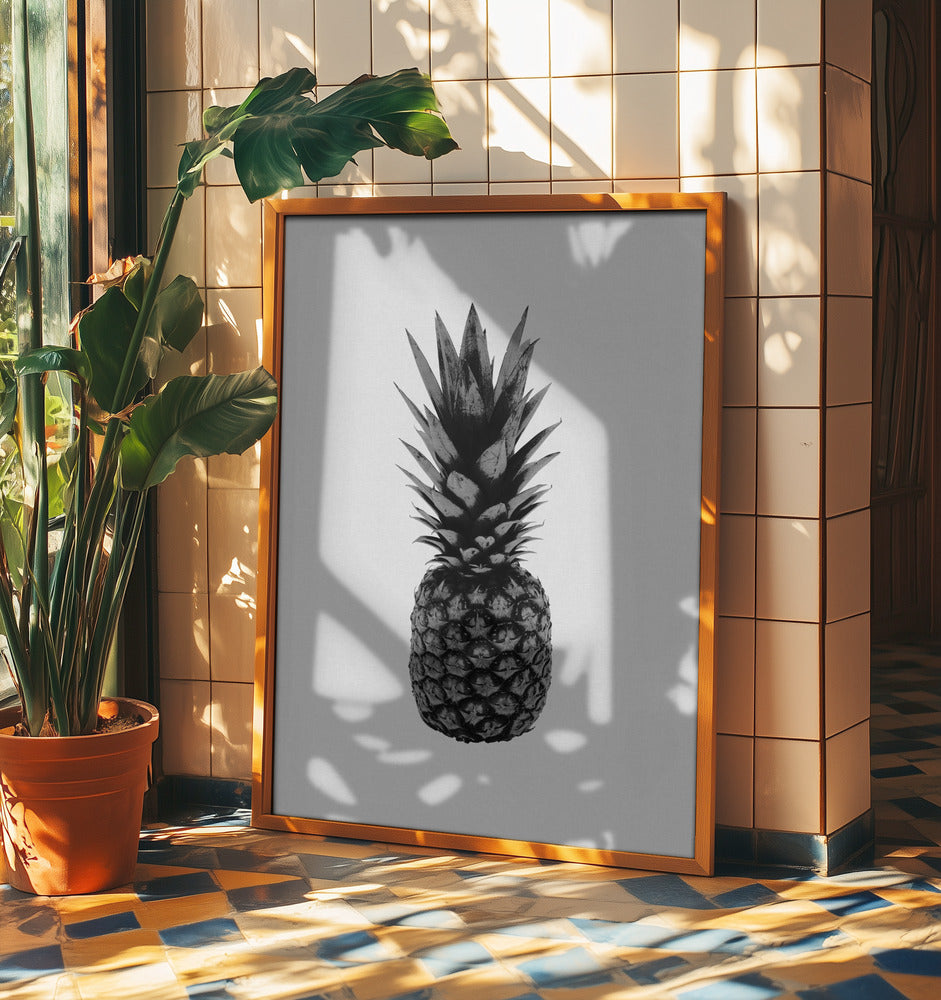Pineapple Black & White | Poster