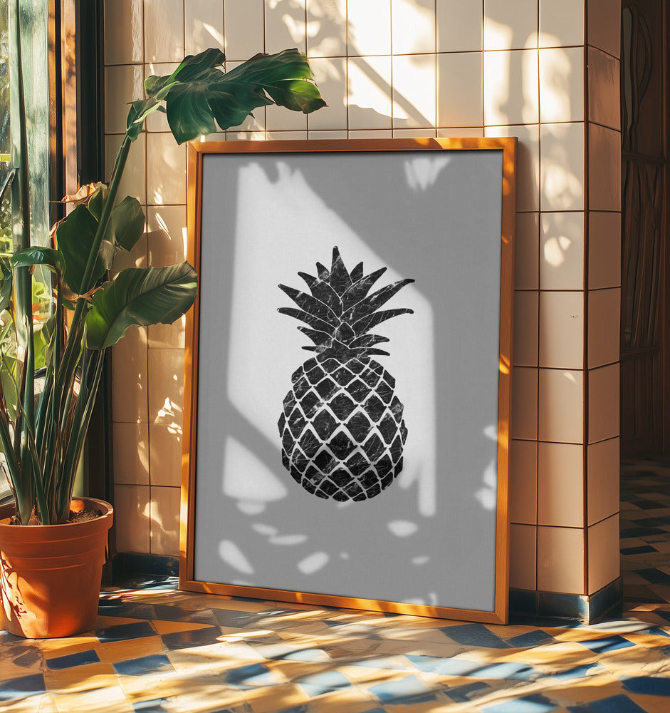 Marmorierte Ananas | Poster - Kunstdruck