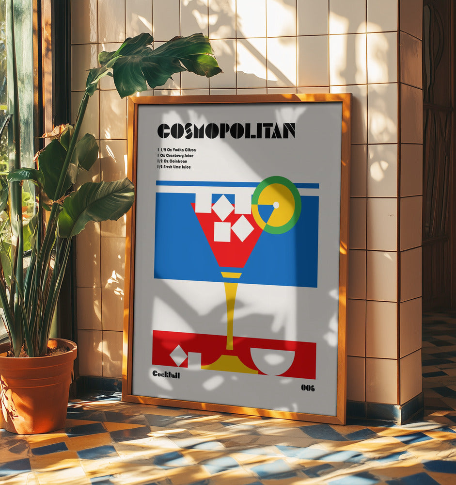 Cosmopolitan Bauhaus Cocktail | Poster
