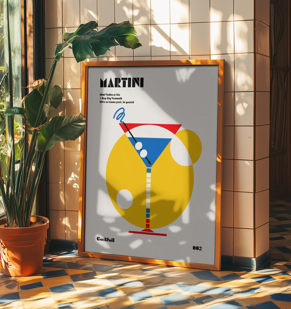 Martini Bauhaus Cocktail | Poster