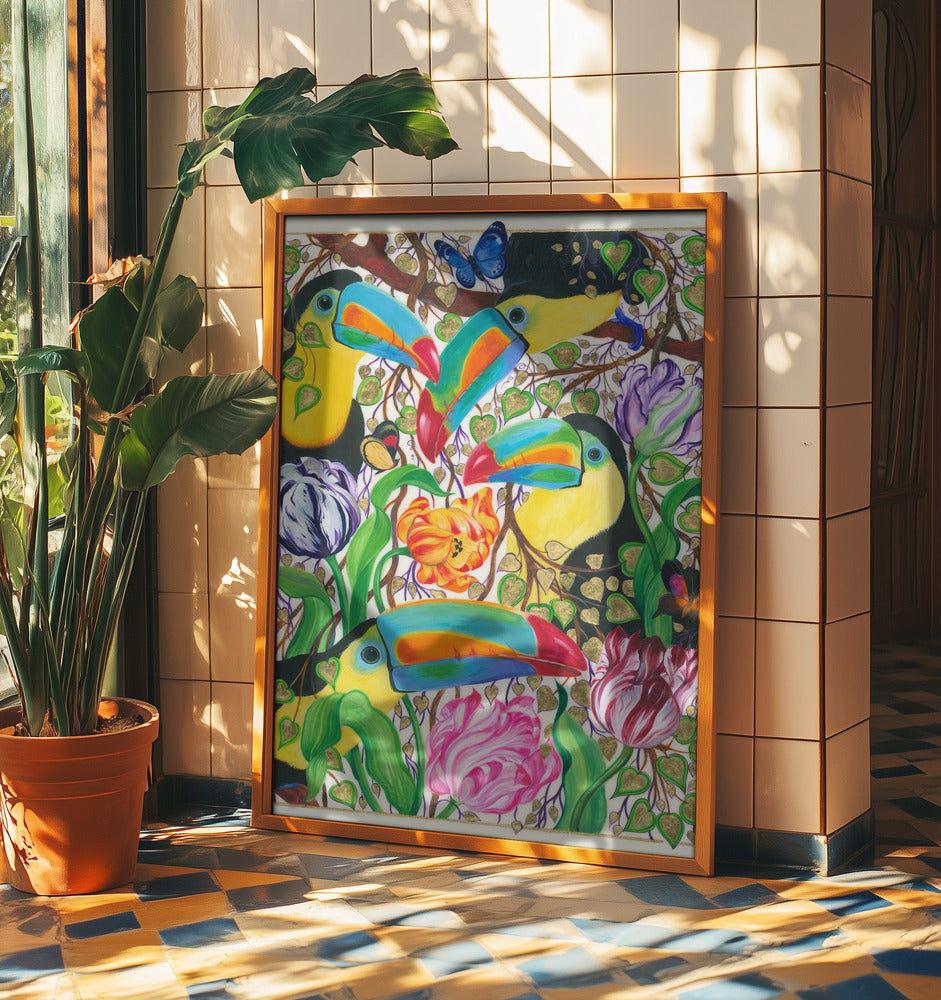Colorful Toucans | Poster