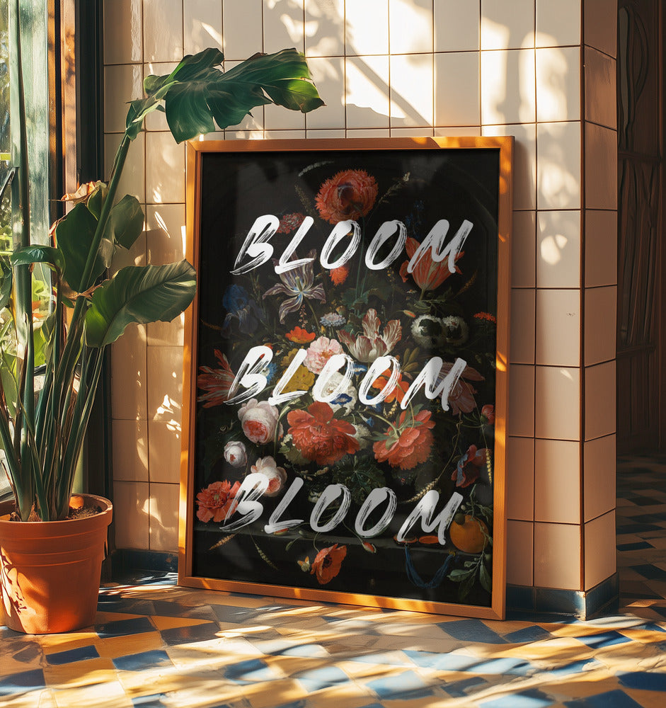 Vintage Blumen Poster