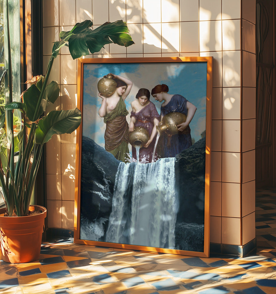 Magischer Wasserfall | Poster - Kunstdruck