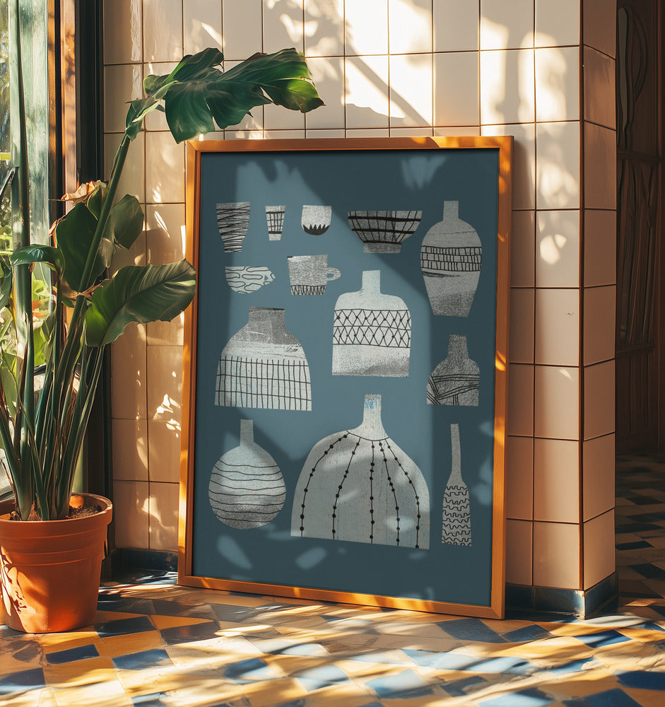 Keramik und Muster | Poster