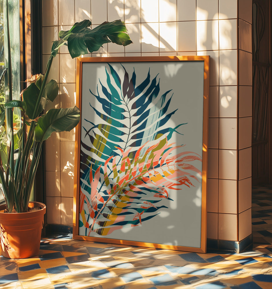 Colorful Palm Leaves | Poster
