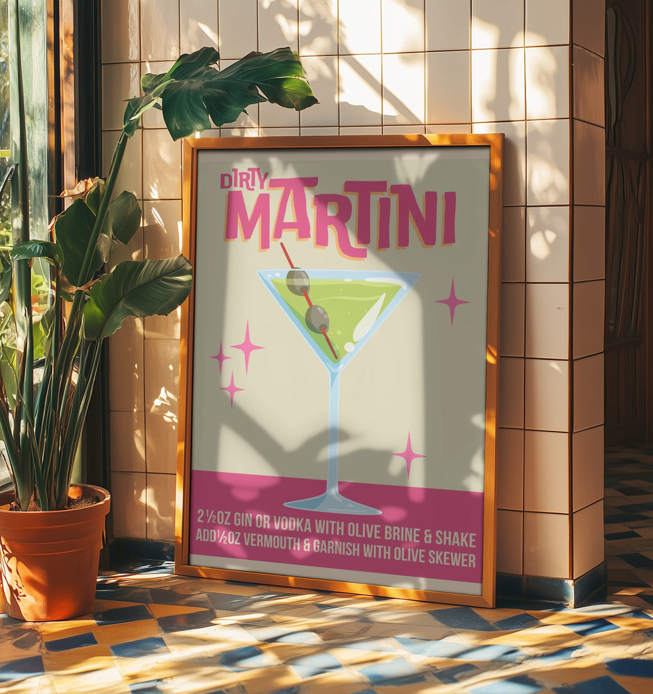Dirty Martini Cocktail 01.png | Poster