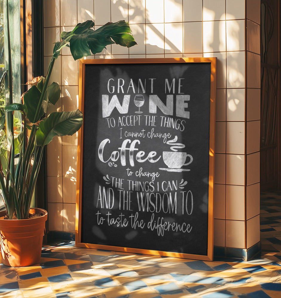 Wein und Kaffee | Poster