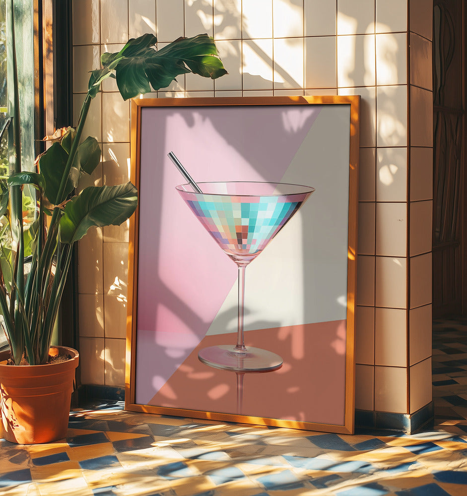 Prickelnder Martini | Poster