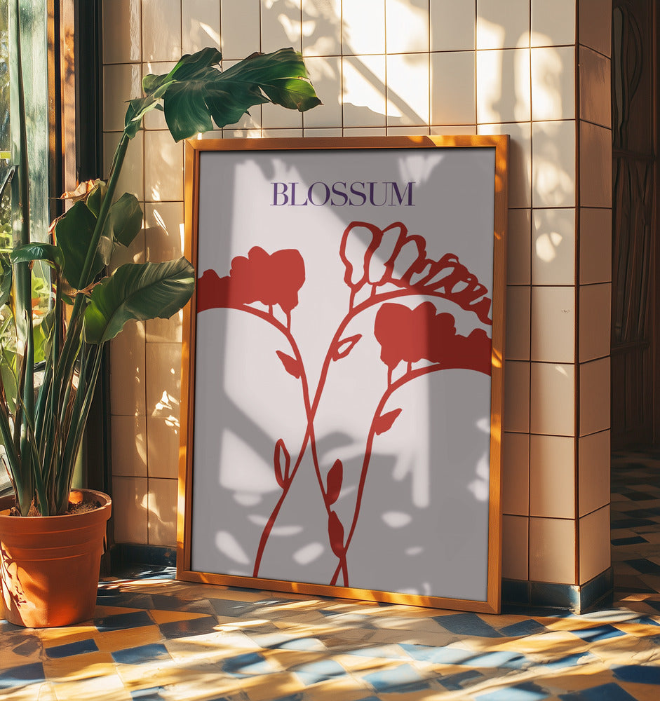 Purpurrote Blüten | Poster