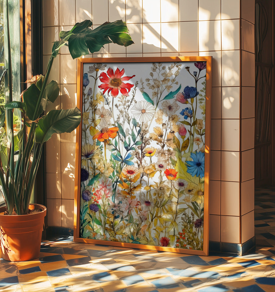 Vibrant Colorful  Wildflowers | Poster