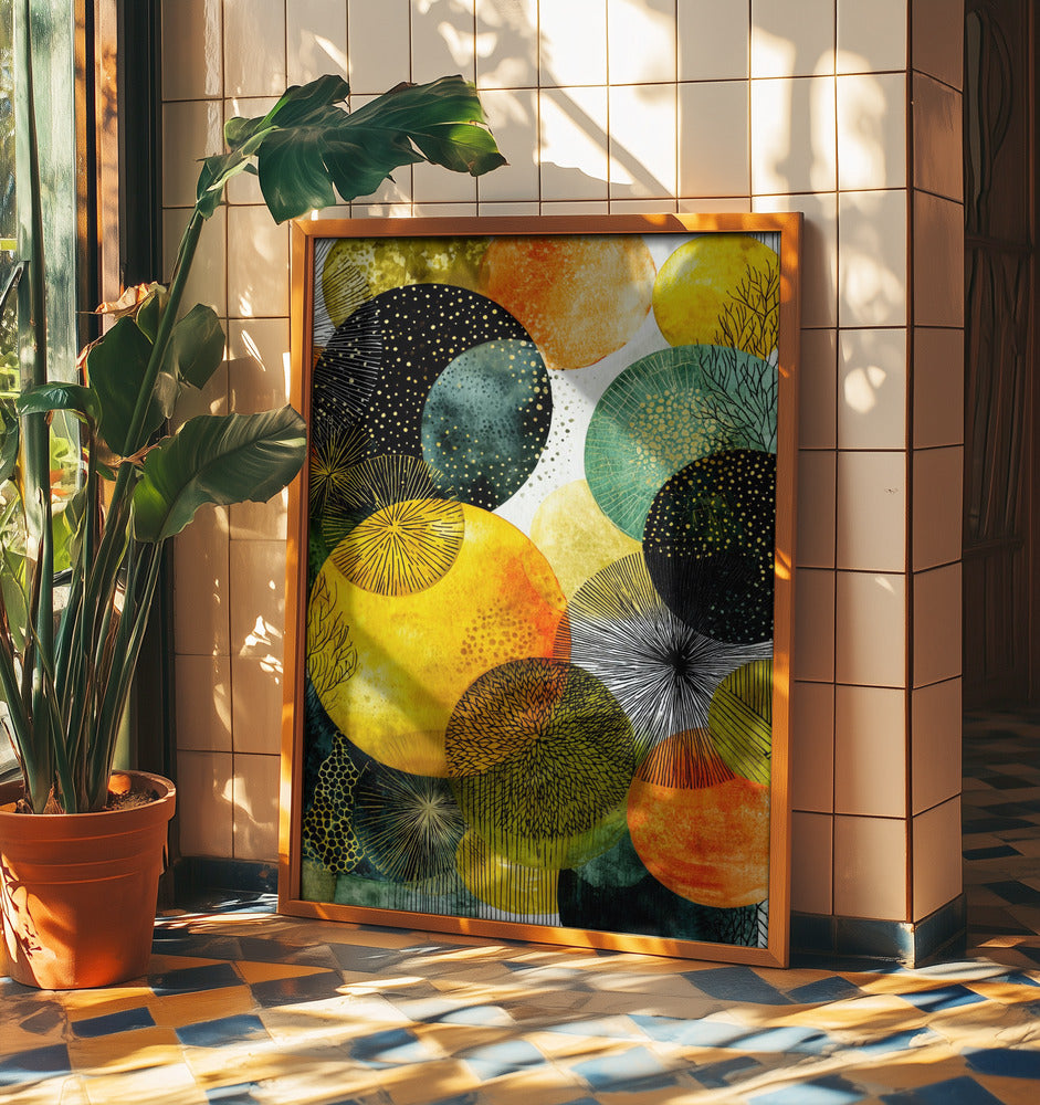 Composition with Overlapping Circles | Poster