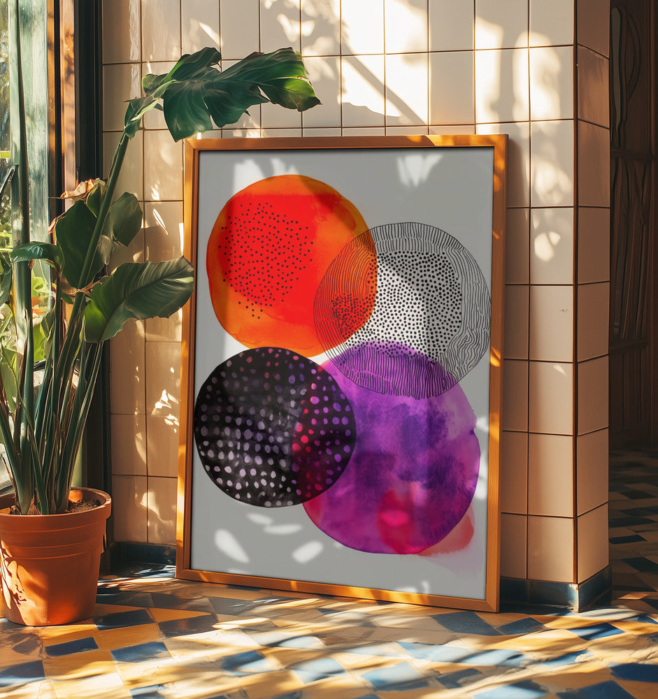 Composition with Overlapping Circles | Poster