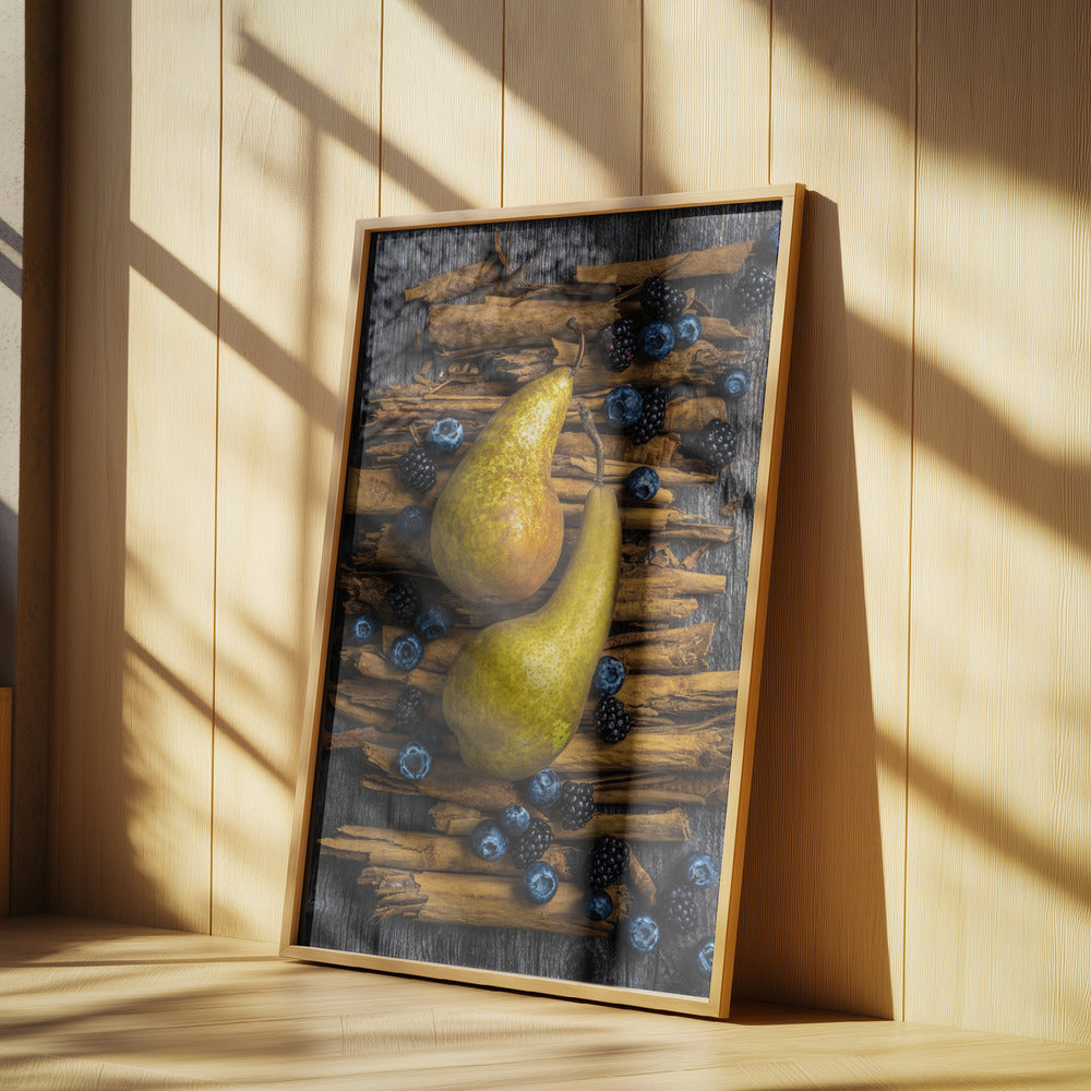Birnen und Zimt | Poster - Kunstdruck